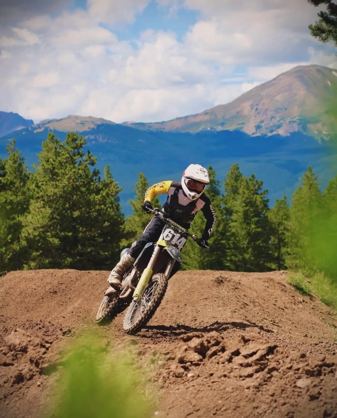 Leadville MX Park track winding through the mountains