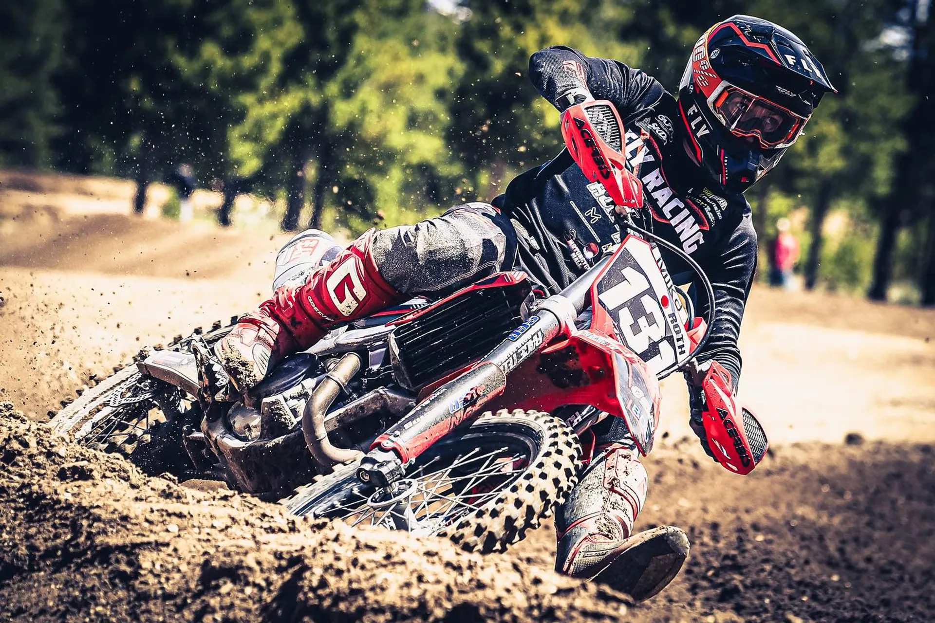 Motocross riders on the Leadville track