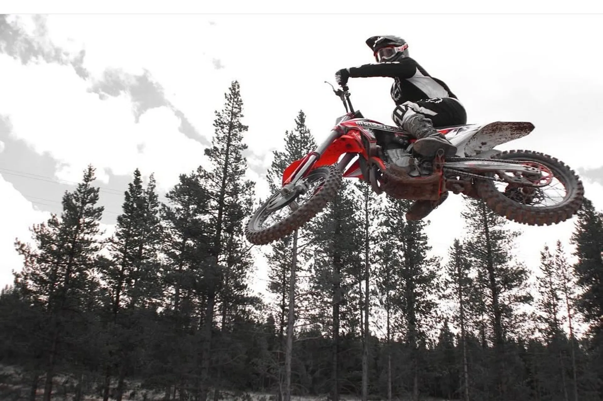 Leadville motocross track with mountain backdrop